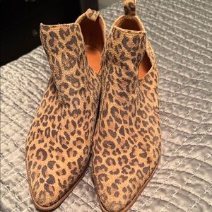Lucky Brand Animal Print Ankle Booties